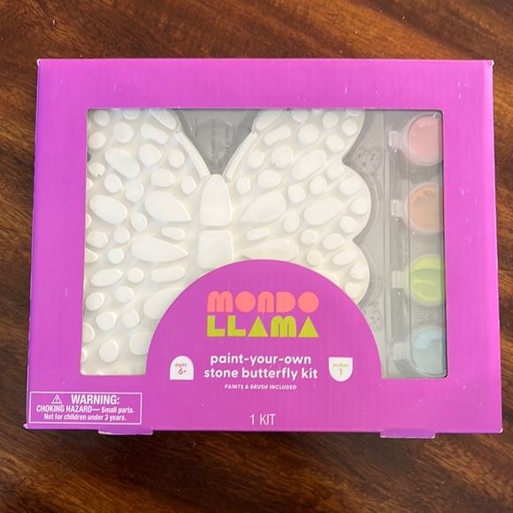 Other - Mondo Llama - paint your own stone butterfly kit 
Paints and brush included